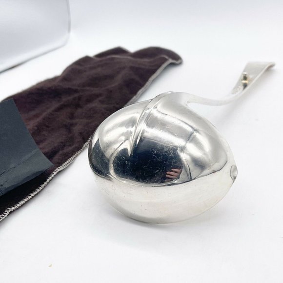 Gerity Georgian Silver Plate Serving Ladle Spoon G48 Cloth Bag Tag 12.5” - Picture 9 of 12